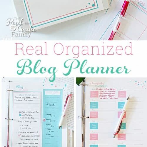 Real Organized Blog Editorial Calendar and Printable Planner