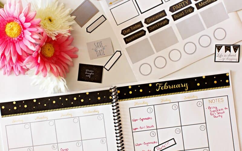 Real Organized Printable Calendar