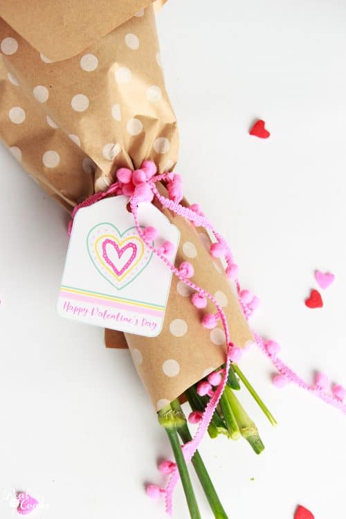 What a pretty DIY gift! There are really cute free printable gift tags for Valentine's Day, Teacher Appreciation, Get Well soon and more. Great ideas for diy gifts.