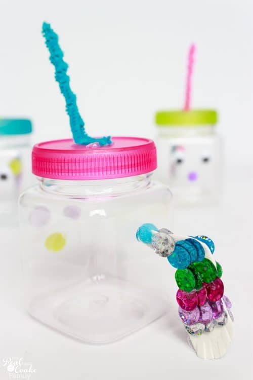 This is the cutest DIY birthday gift idea for kids. It is so creative and fun. Love the slime recipe, unicorn containers and idea for our next birthday party gift. 