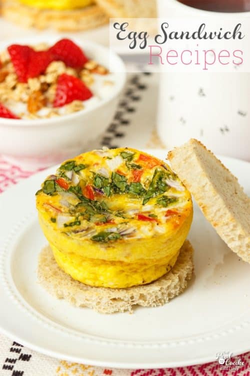 Love breakfast ideas like this! Take a few ingredients and make tons of variations of these delicious egg sandwiches. Includes directions for freezing for easy weekday breakfasts. 