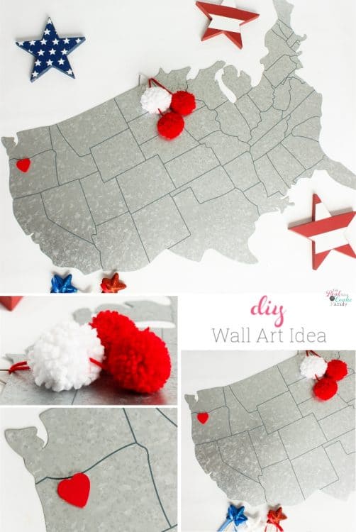 Love this cute and simple wall art idea. Take my existing wall decor and DIY this cheap and easy idea to make the wall decor a little more unique. 