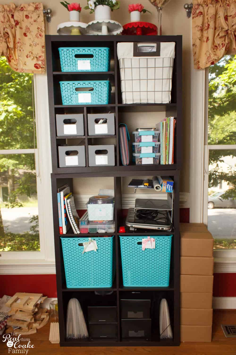 How to Connect Freestanding Bookshelves or Storage Shelves Together