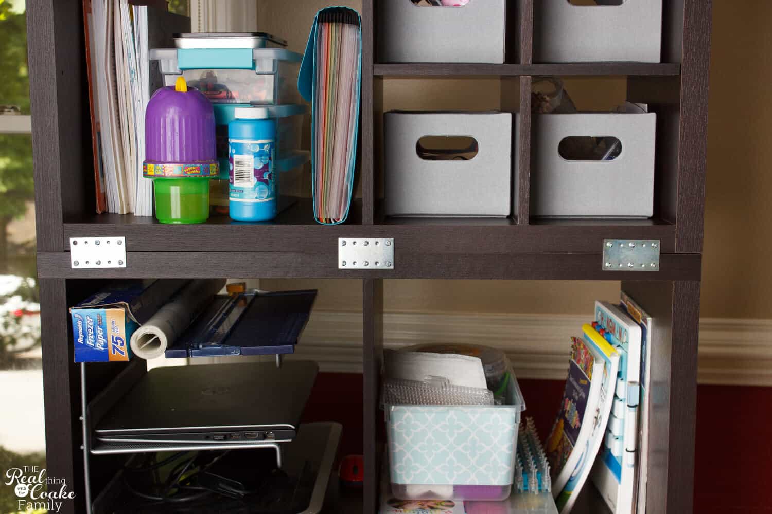 How to Connect Freestanding Bookshelves or Storage Shelves Together