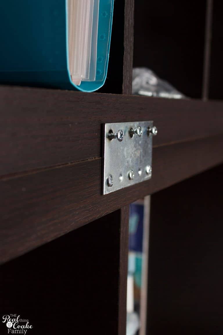 How to Connect Freestanding Bookshelves or Storage Shelves Together