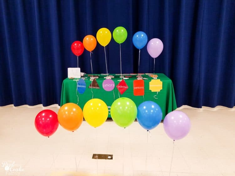 Great ideas for Girl Scout leaders for bridging ceremony and award ceremony decorations. Has ideas for all levels of Girl Scouts including Daisy, Brownies, Juniors, Cadette, Seniors and Ambassadors. 
