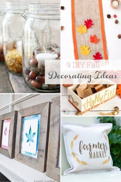 Such great fall decorations and ideas for decorating my home. I love that they are DIY Fall decor so I can have the fun of crafts and make them myself.