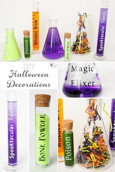 Love these science-themed DIY Halloween crafts. They are so easy and cheap and will be great Halloween decorations for our home this year.