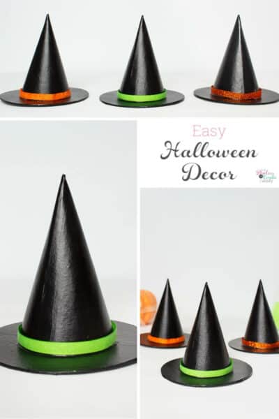 Love this easy Halloween craft! They are a cheap DIY that will look really cute on my mantle as part of my Halloween decorations.