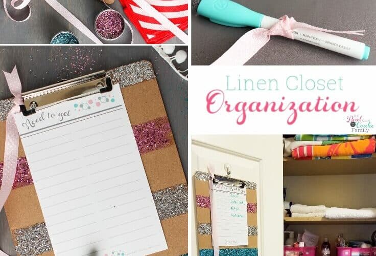Linen Closet Organization Printable
