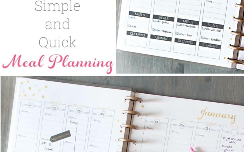 How to Meal Plan ~  A Simple and Quick Guide for Busy Moms
