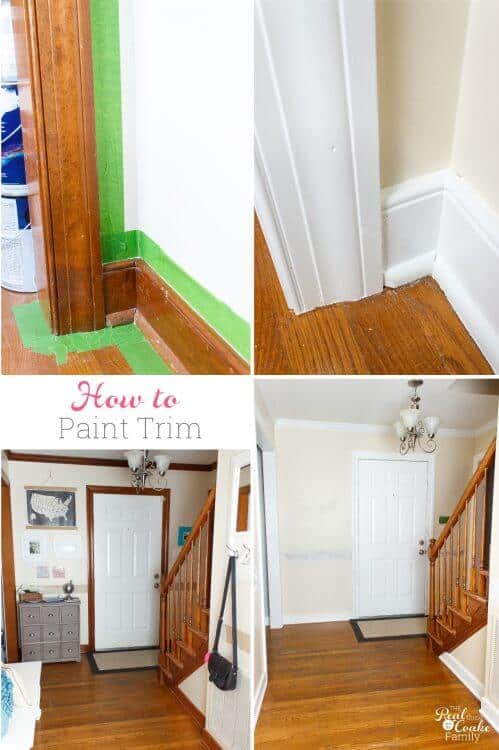 How To Paint Trim Real Creative Real Organized