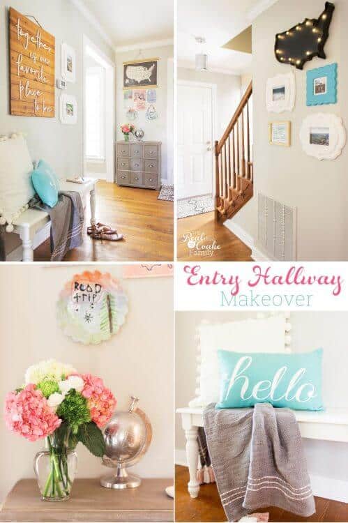 What a beautiful hallway decor! Great makeover reveal with tons of entryway ideas I can use to DIY my home decor to be beautiful and practical for daily use by my family.