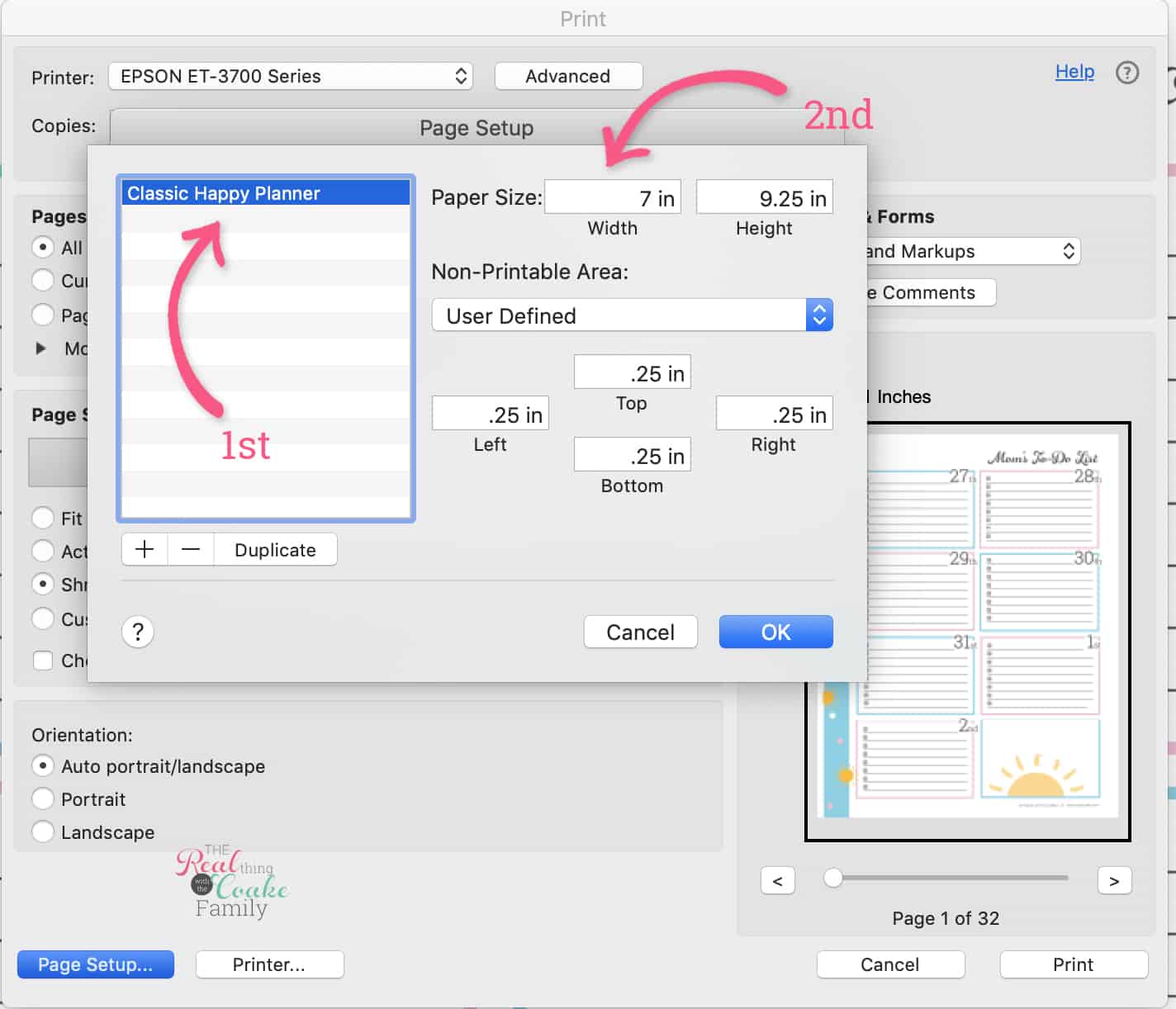 How to Print Planner Pages to Fit Your Planner - Real Creative Real