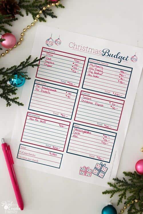Do this for a stress-free holiday season. Learn how to budget for Christmas in a few steps with worksheets for a happier holiday season next year. 