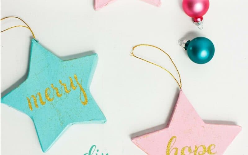 Craft Happiness with Pink and Blue DIY Christmas Ornaments