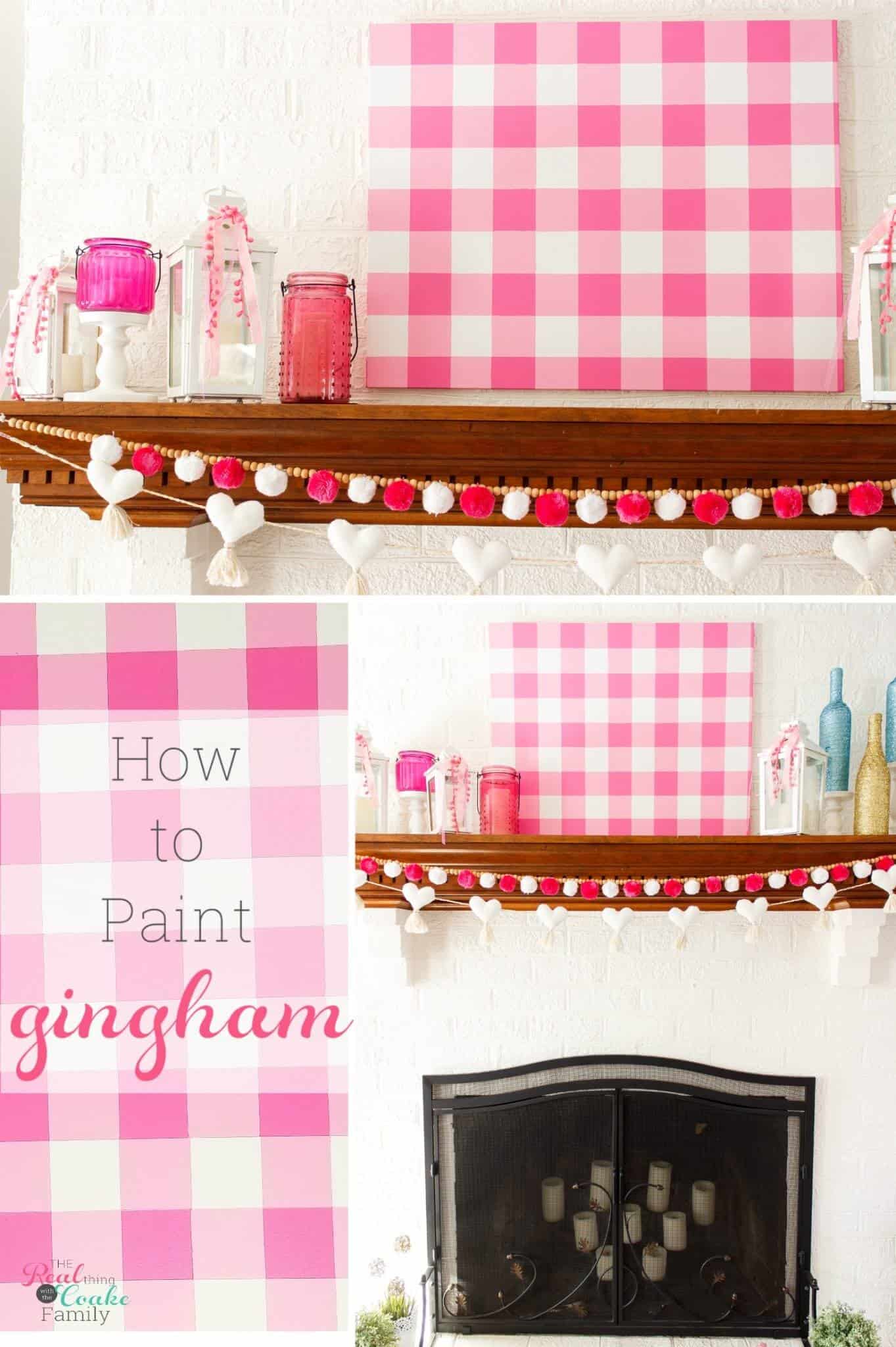 How to Paint Gingham Real Creative Real Organized
