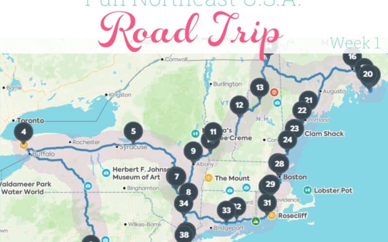 Fun Northeast USA Family Road Trip – Week 1
