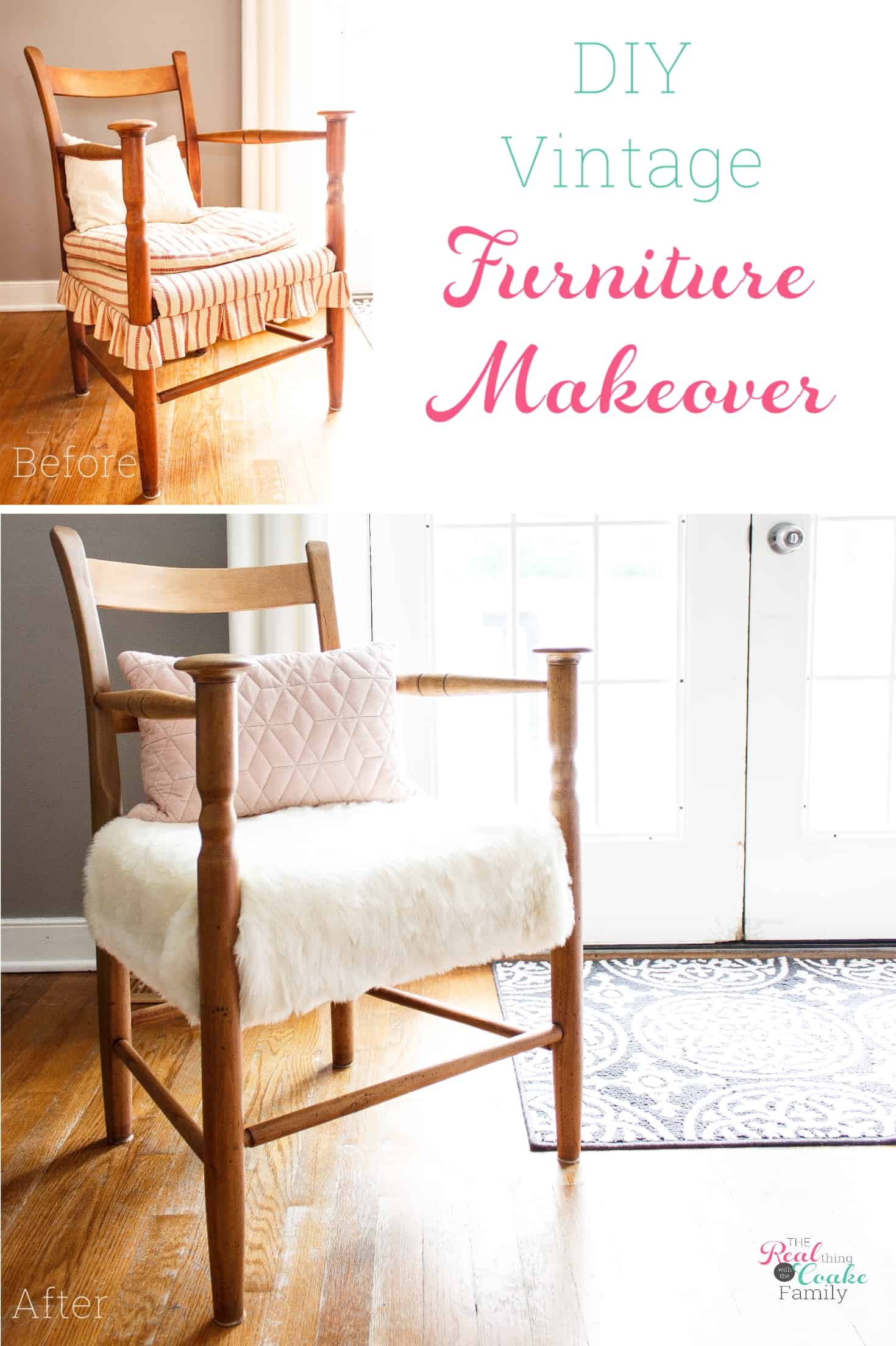 How to Refinish Furniture - DIY Chair Makeover - Real Creative