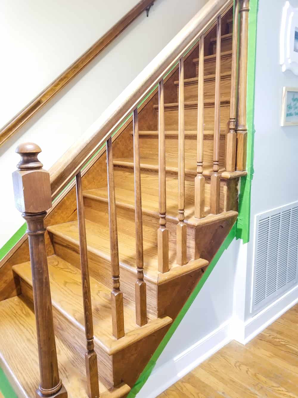 side view of stairs with no carpet