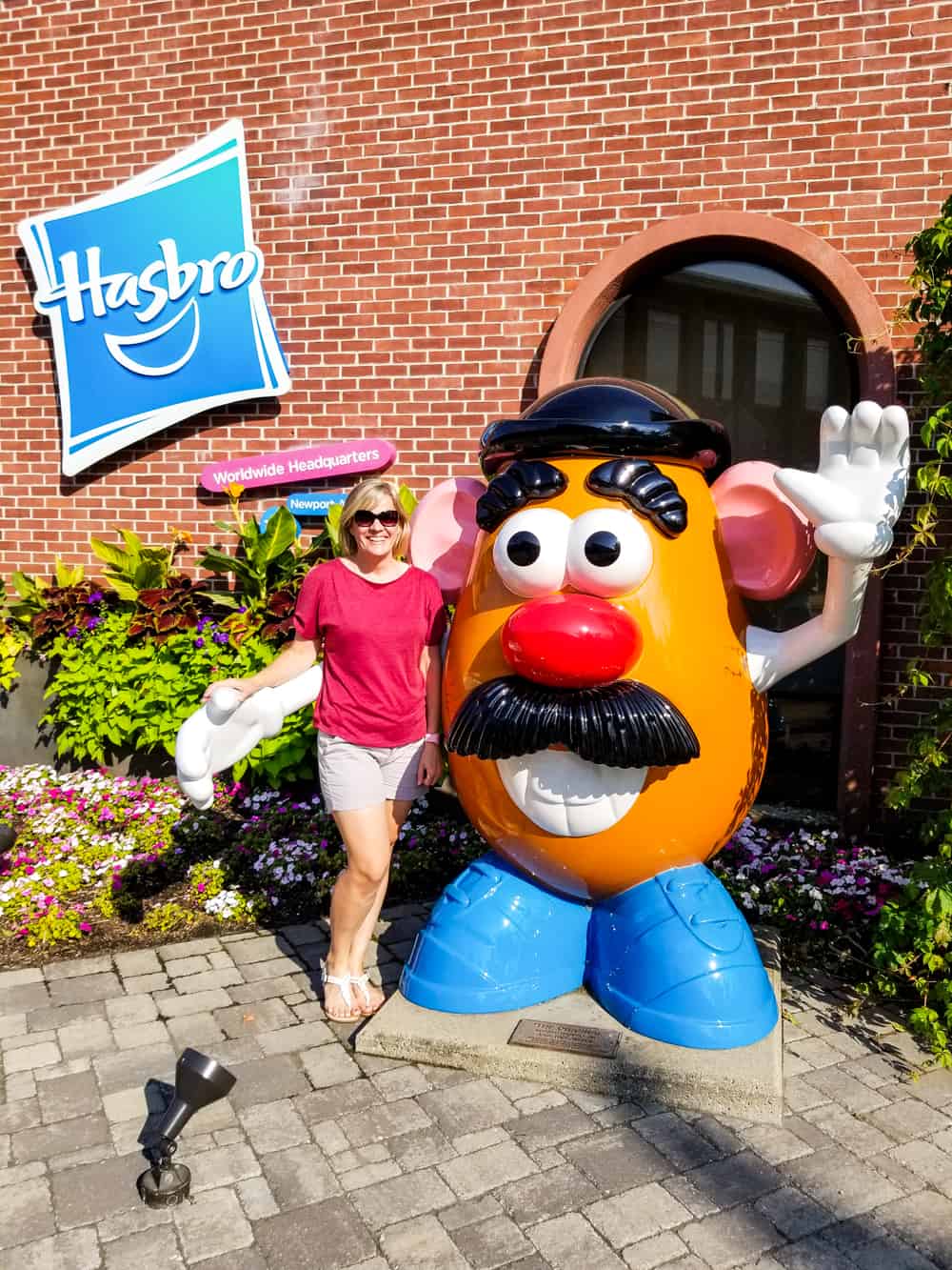 mom with Mr. Potato Head