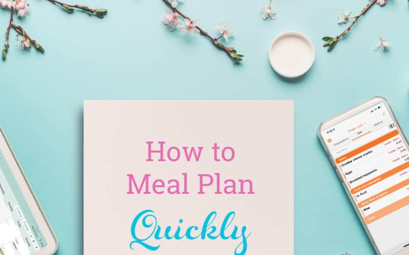 How to Meal Plan Quickly & On Budget