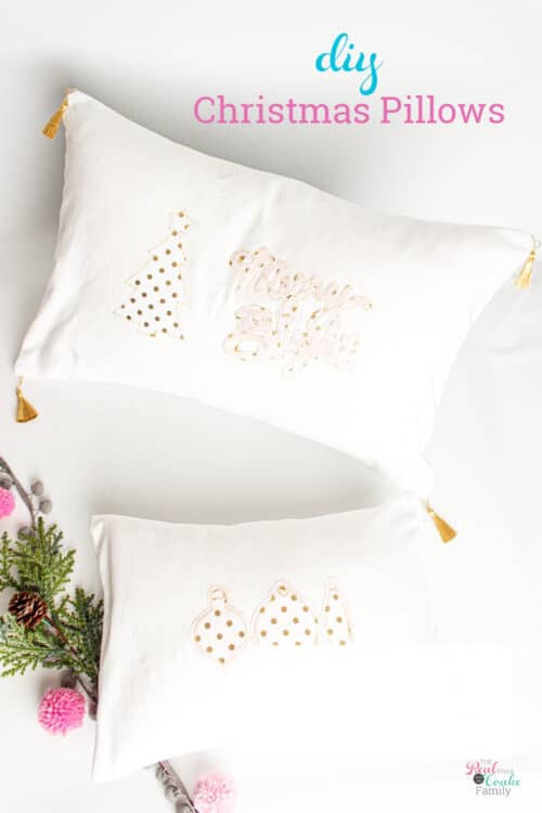 2 diy Christmas pillows