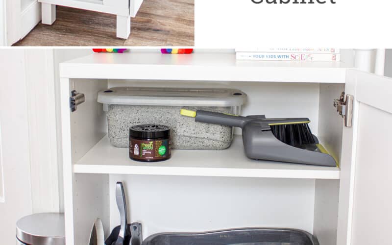 How to Make a DIY Hidden Litter Box from an IKEA Cabinet