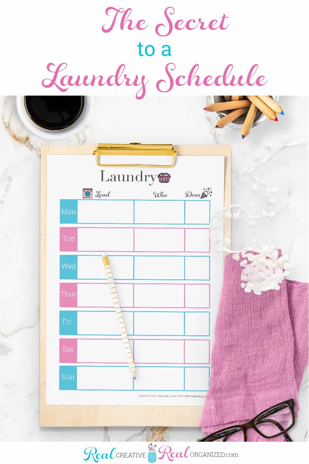 Laundry Schedule How to Easily Get the Family Involved Real