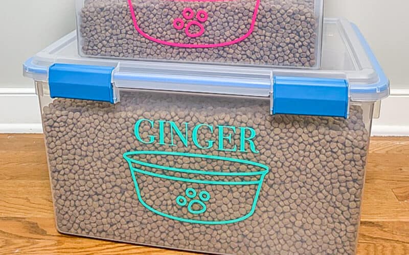 Pet Food Storage – How to Make this Cute DIY Solution